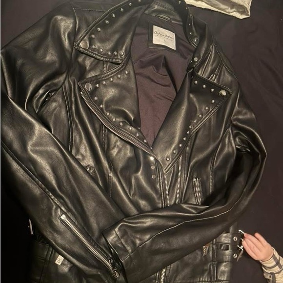 lauriebelles Jackets & Blazers - Chelsea Deboer Black Studded Leather Jacket